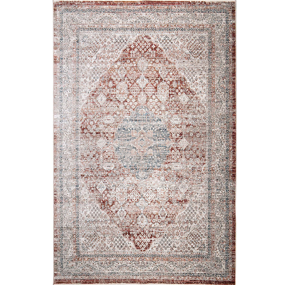 Alexander Rosso Red Distressed Area Carpet