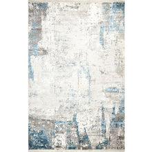 Athena Sky Blue Grey Abstract Carpet