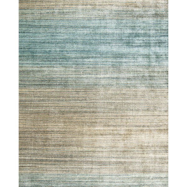 Ava Sandy Ombre Turquoise And Beige Carpet