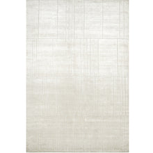Elliot Bianca Geometric Textured White Carpet