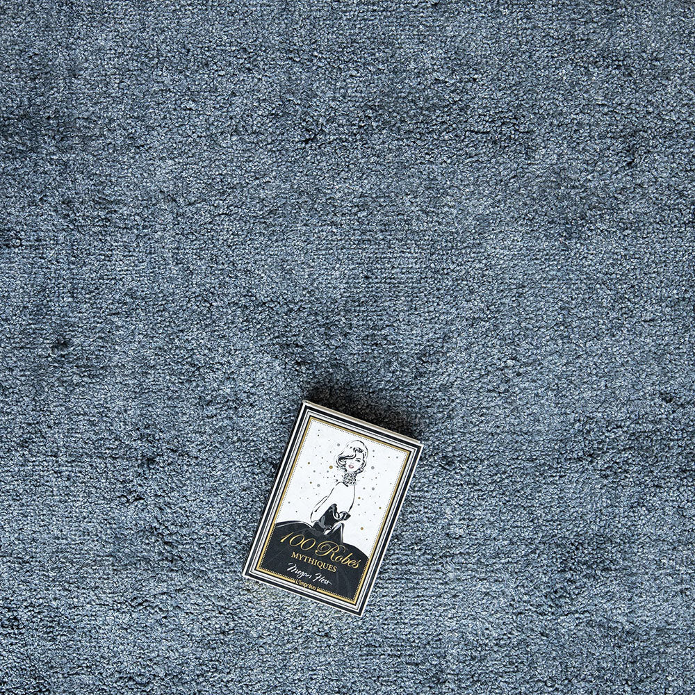 Elyse Sky Low Pile Blue Carpet