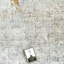 Ethan Brick Gold And Grey Abstract Carpet
