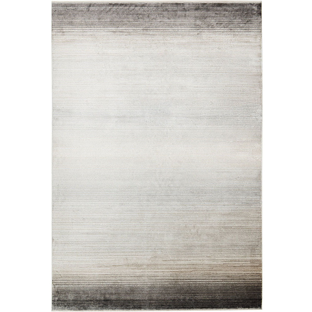 Jade Ashton Textured Grey Striped Carpet