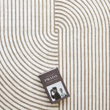 Maze Sandy Beige Retro Style Maze Carpet