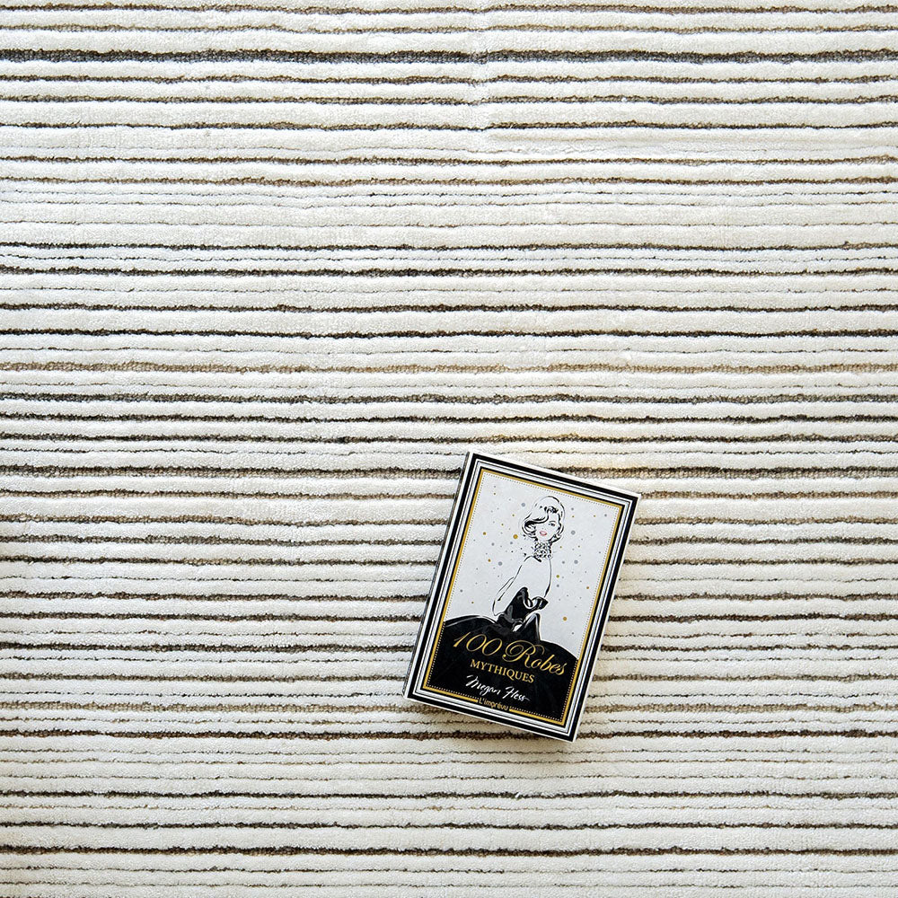 Rita Bianca II Ivory & Grey Striped Carpet