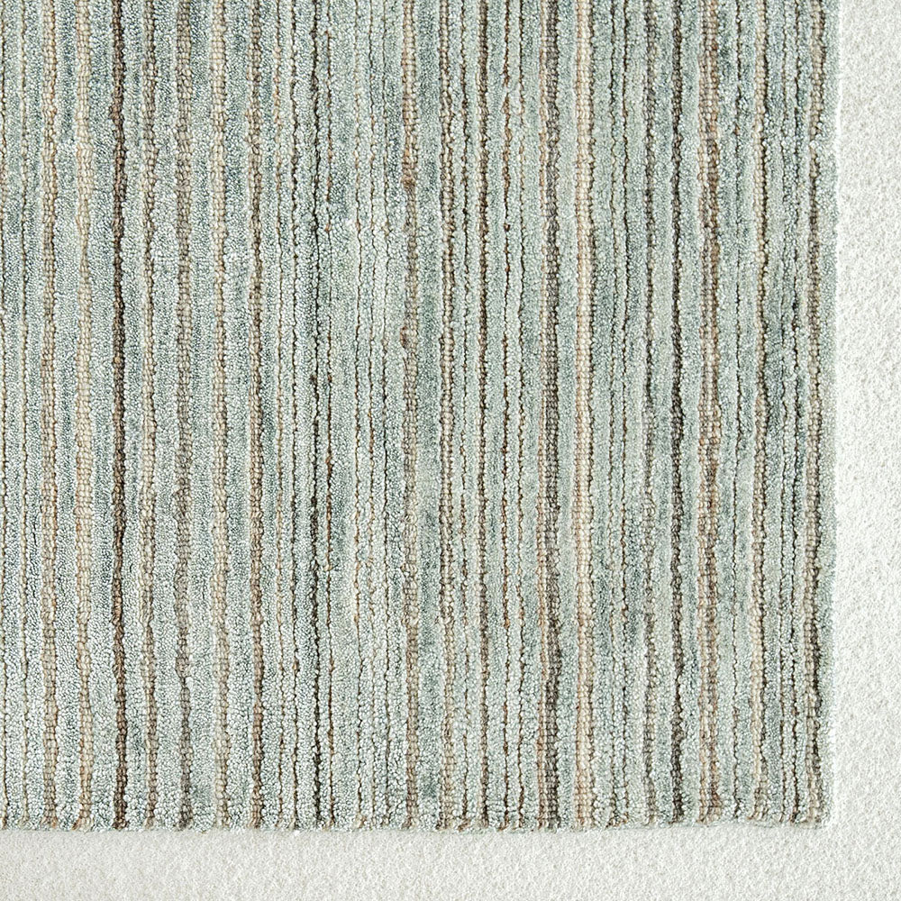 Rita Sky Sage Ombre Striped Carpet