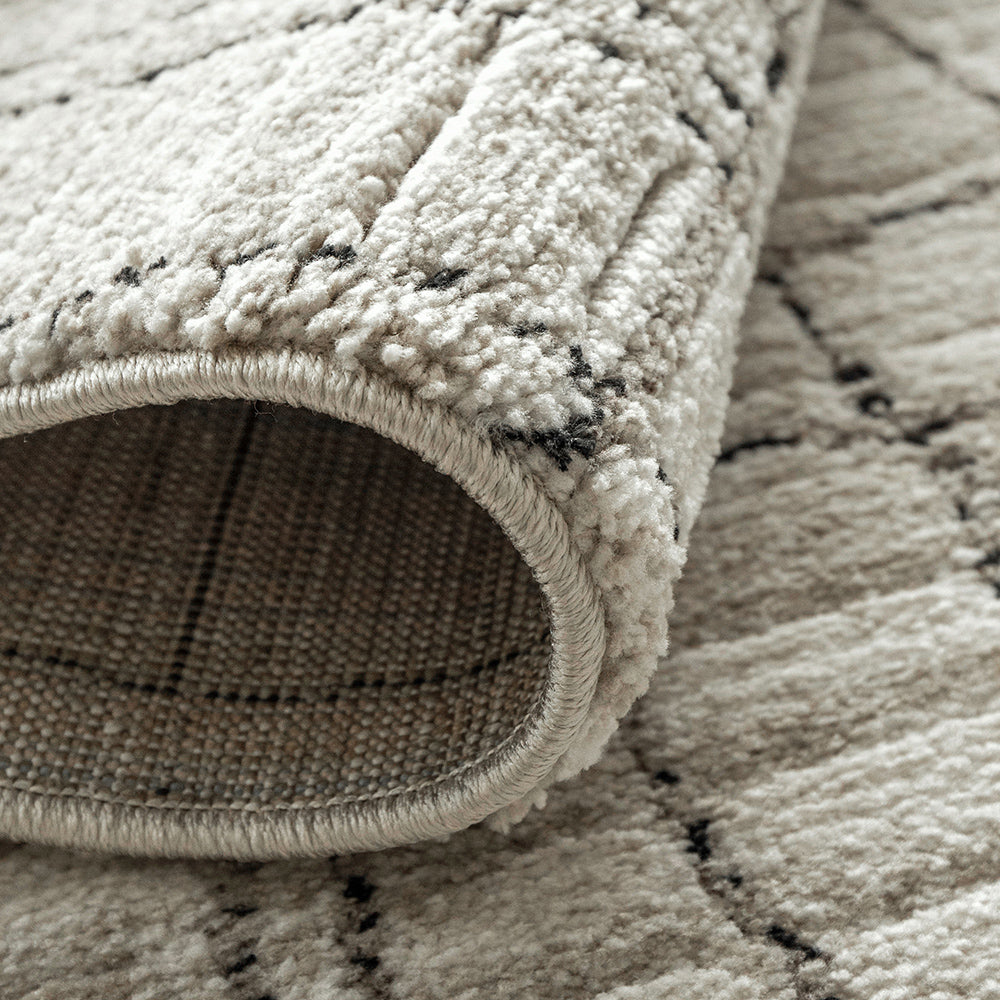 Zen Bianca Ivory Textured Carpet